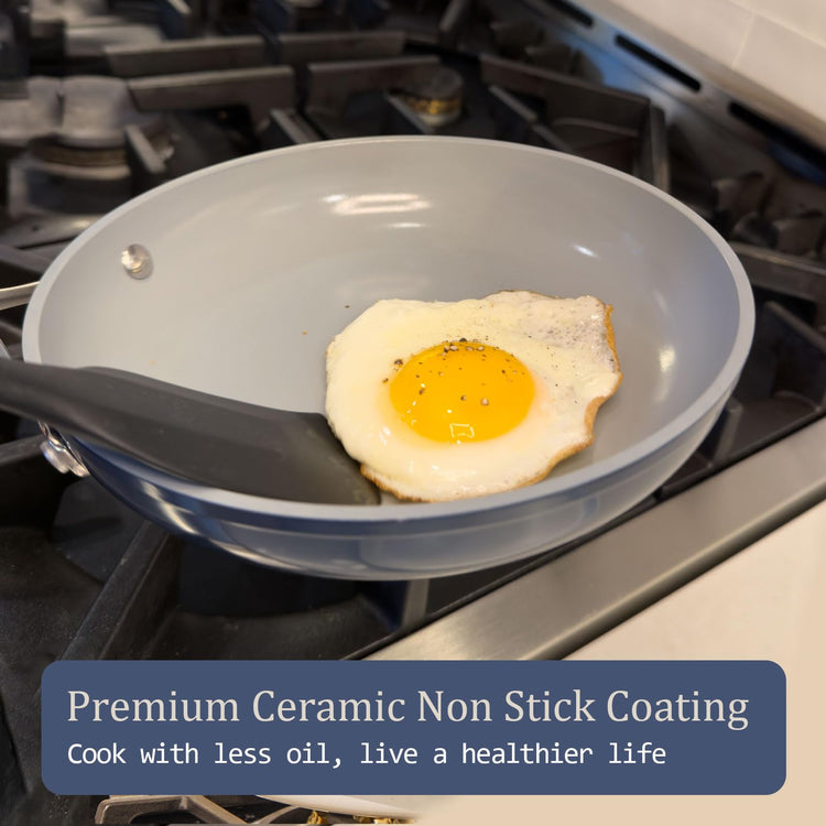 Premium Ceramic Sauce Pan with Lid
