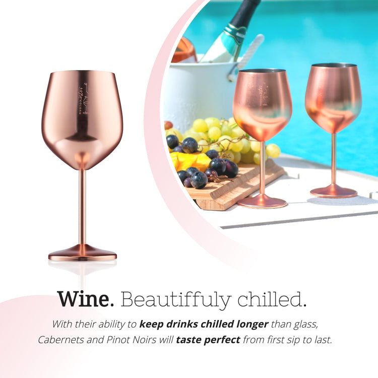 Stainless Steel Wine Glass (2 Count)