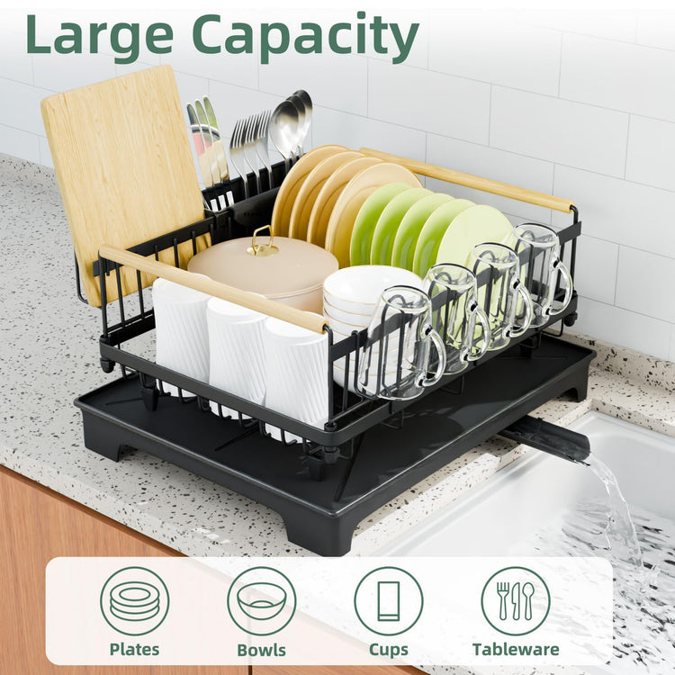 Dish Drying Rack with Auto