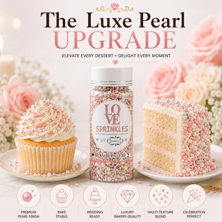 Fusion Pink & Silver Sprinkles Mix