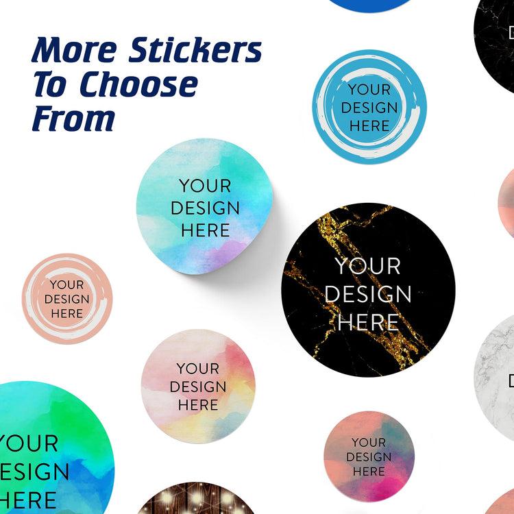 Custom Vinyl Stickers Your Image (100 Count)
