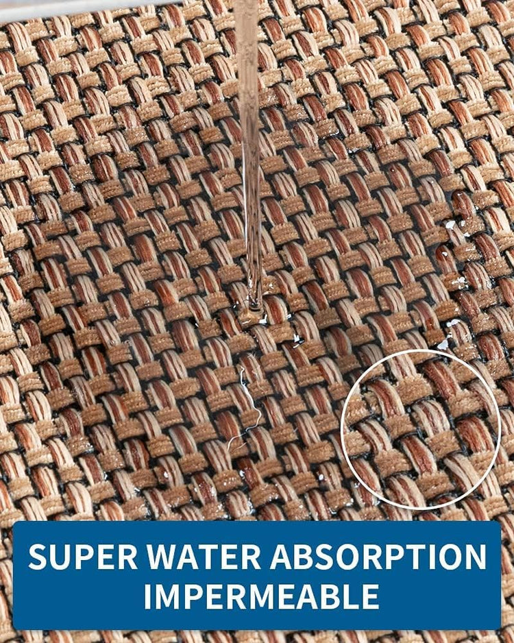 Kitchen Rug Sets and Mats Non Skid Washable, Absorbent Runner Rugs Sets for Kitchen Floor, Front of Sink, Kitchen Mats Set for Floor (Beige,17"x30"+17"x47")