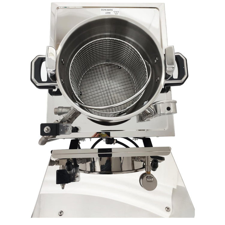 16L Commercial High Pressure Fried Chicken Stove Chicken Deep Fryer Electric Countertop Pressure Fryer with a Fitted Timer 110V 2.4KW
