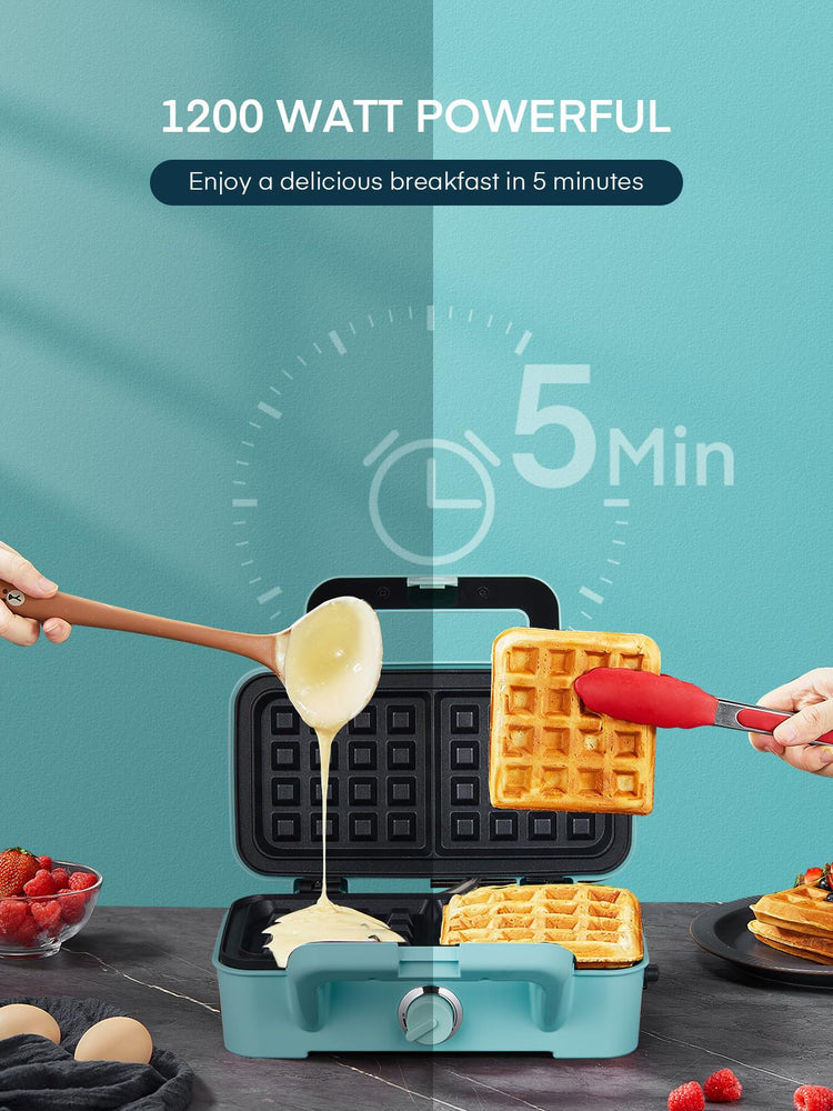 Waffle Maker 3 in 1 Sandwich Maker 1200W Panini Press
