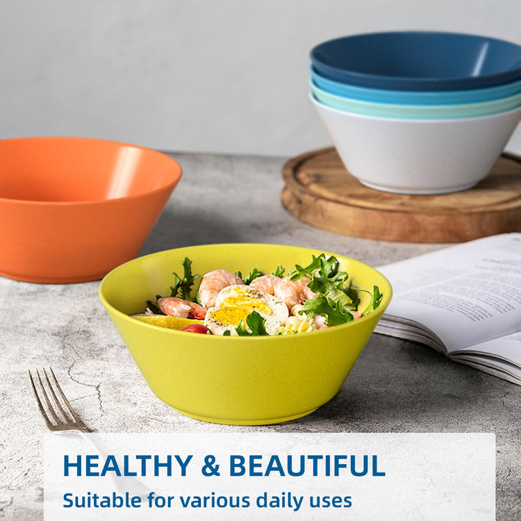 50 Oz Wheat Straw Bowls Set of 6