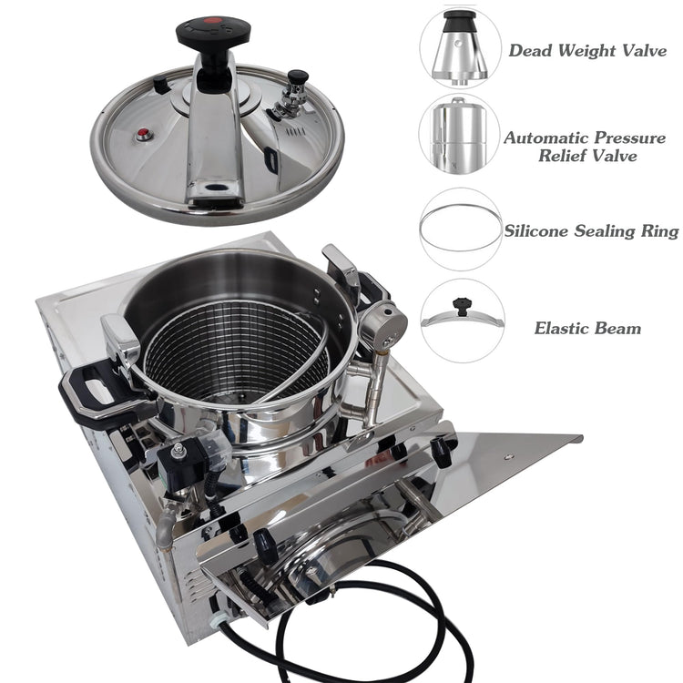 16L Commercial Countertop Pressure Fryer