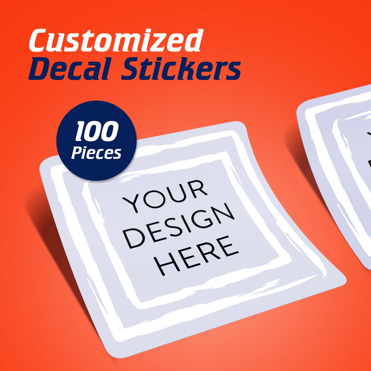 Custom Vinyl Stickers Your Image (100 Count)