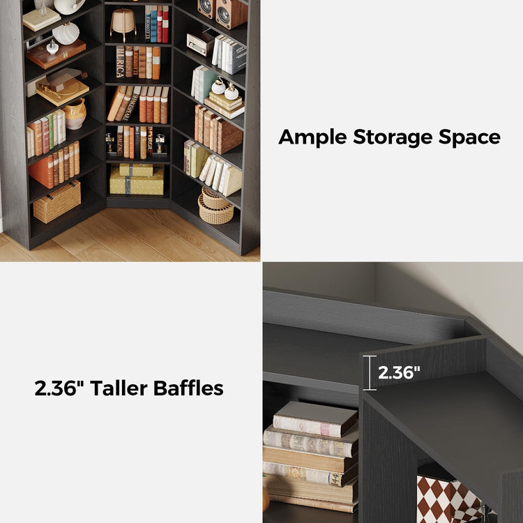 Corner Bookshelf (7 Count)
