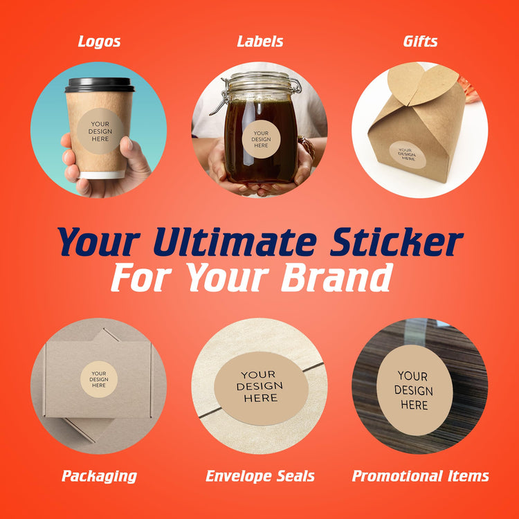 Custom Vinyl Stickers Your Image (100 Count)