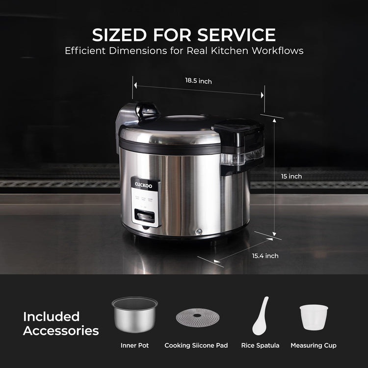 Commercial Rice Cooker and Warmer (30 Count)