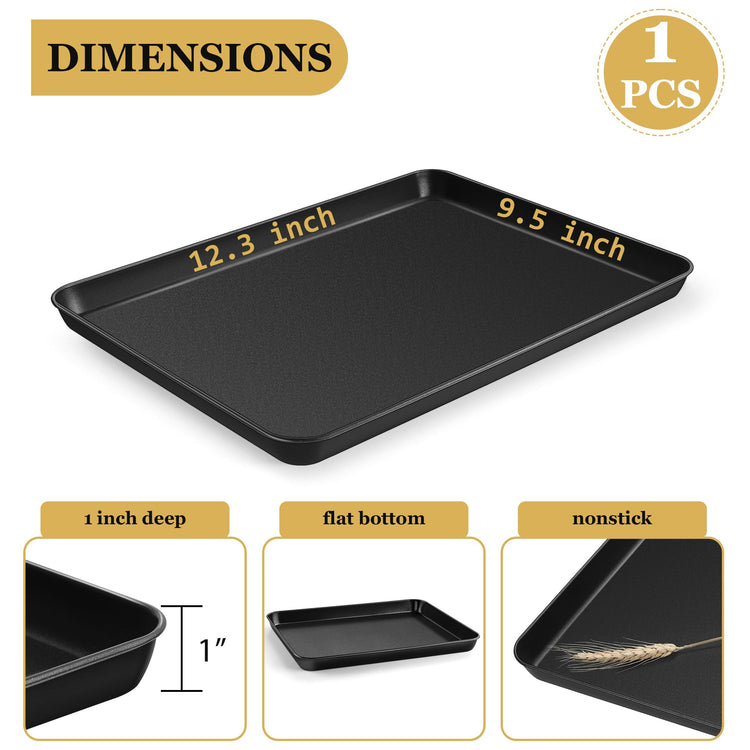12.3x9.5x1 Inch Cookie Sheet for Baking