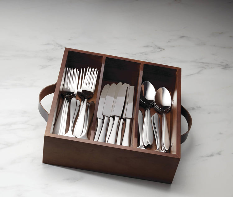 Mooncrest 30Pc Flatware Set + Caddy (30 Count)