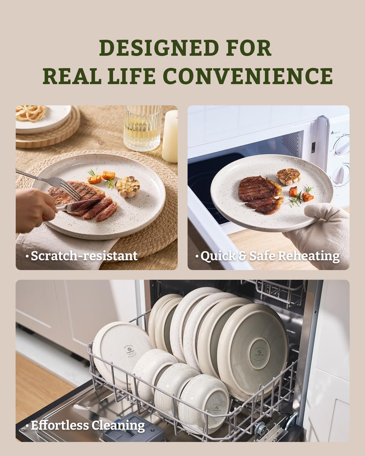 Meteor 12 Piece Stoneware Dinnerware Set