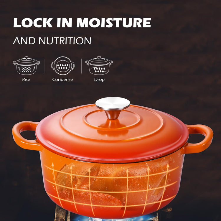 3QT Dutch Oven Pot with Lid