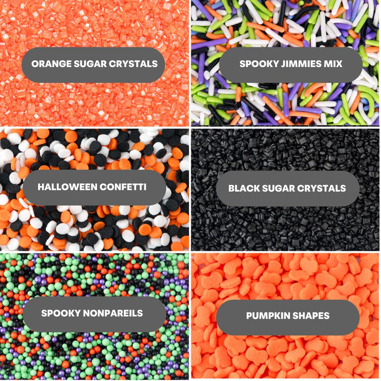 Halloween 6 Cell Sprinkle Jar (6.45 Ounce)