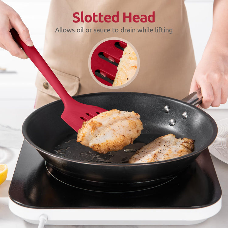 Silicone Turner Spatula Set of 2 (2 Count)