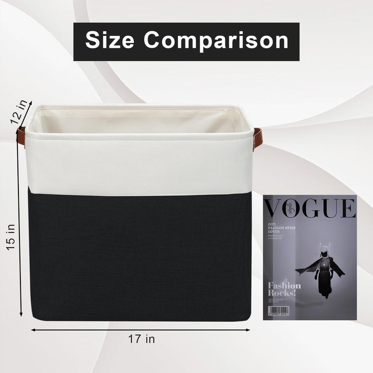 Large Fabric Storage Baskets (3 Count)