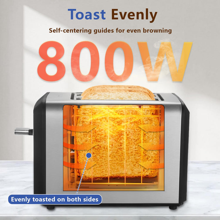 2 Slice Touchscreen Toaster with bagel function