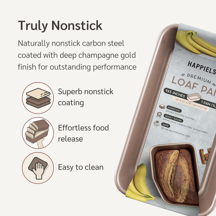 5 x 9 inch Nonstick Loaf Pan 1lb for Oven Baking