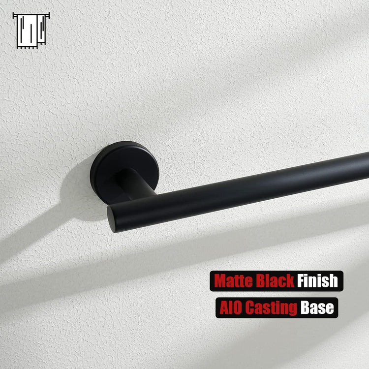 Black Bath Towel Bar