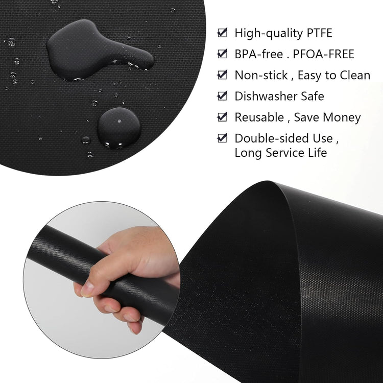 Air Fryer Oven Liners and Mesh Grill Mats Compatible with Ninja Foodi SP101 SP201 SP301,Reusable 12inch Non-Stick Liner for Bottom of Oven and Air Fryer Toaster Oven Mat for Oven