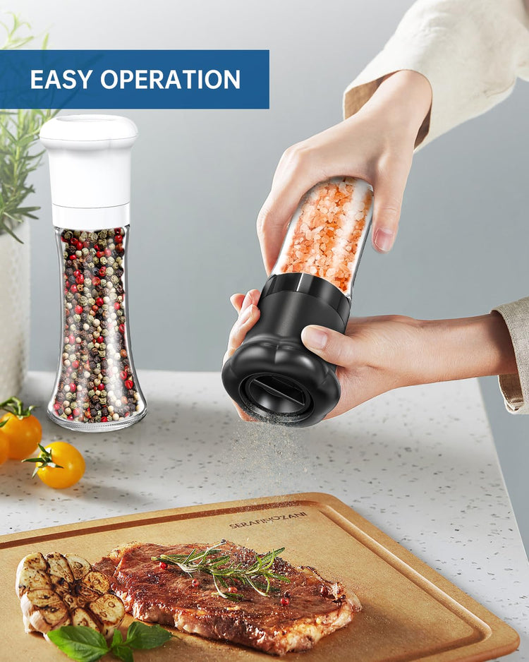 Premium Manual Salt and Pepper Grinder Set