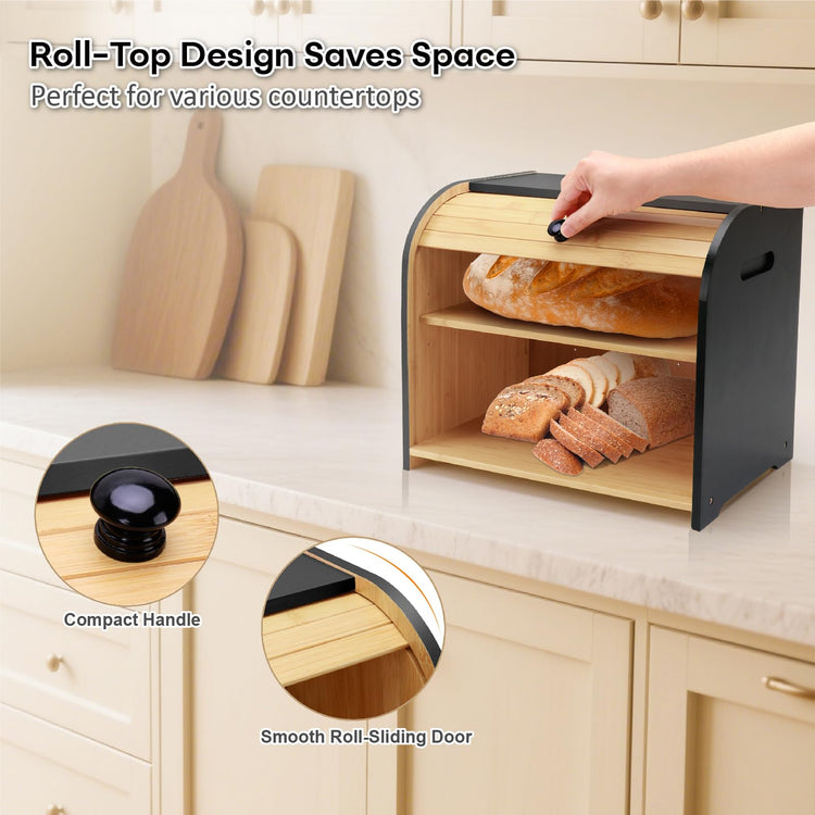 Bread Box for Kitchen Countertop