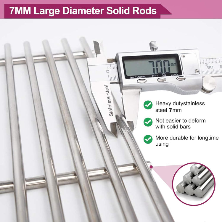 7637 17.5 Inches Grid Grates 7635 Flavorizer Bar with 69785 Burner for Weber Replacement for Spirit 200 Series, Spirit E-210, Spirit S-210 Spirit E-220, Spirit S-220 Cooking Gas Grills