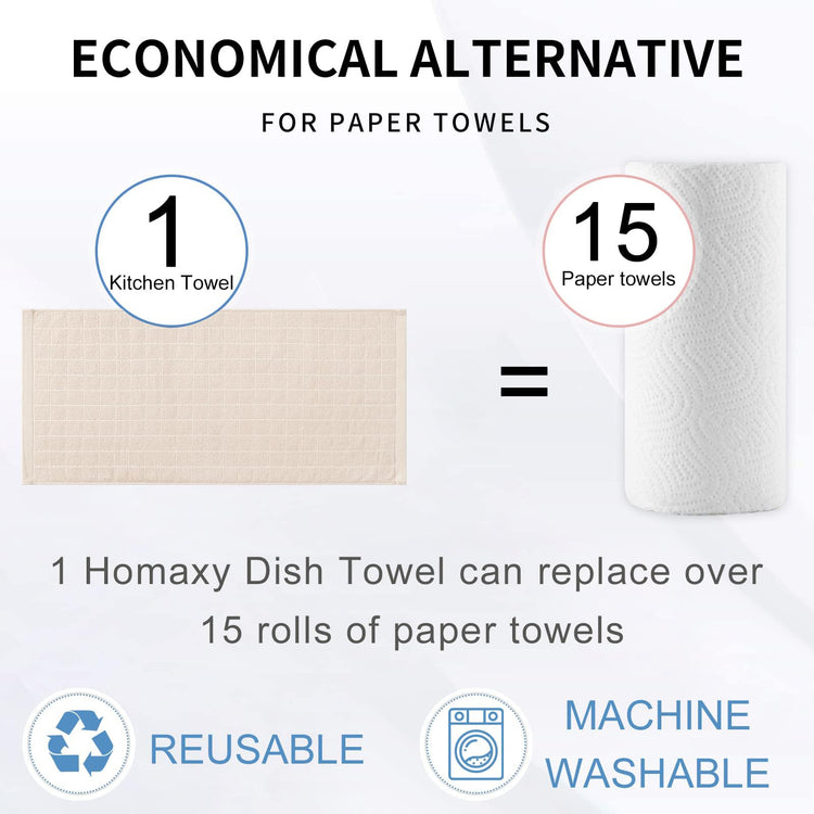 100% Cotton Terry Kitchen Towels (4 Count)