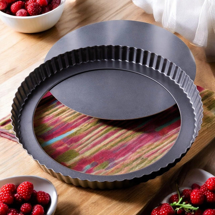 Tart Pan 10 Inch Removable Bottom