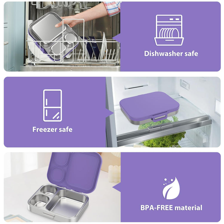 Stainless Steel Bento Lunch Box for Kids