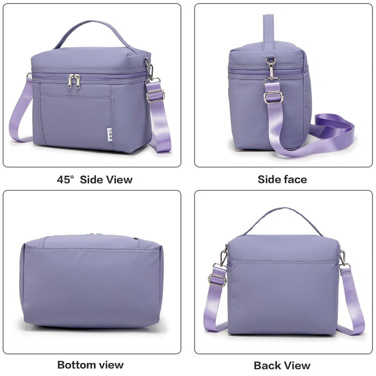 NOL 8L Insulated Lunch Bags for Women Cooler Bag Lightweight Nylon Waterproof Lunch Box For Work