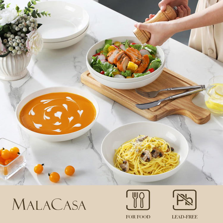 8.85" Large Pasta Bowls (6 Count)