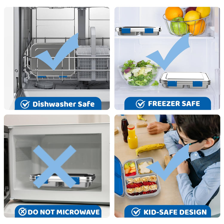 Stainless Steel Bento Box for Kids 1000ml