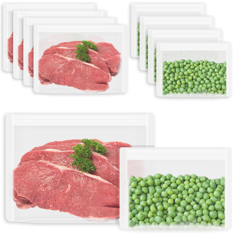 Reusable Sandwich Bags & Snack Bags Set (8 Count)