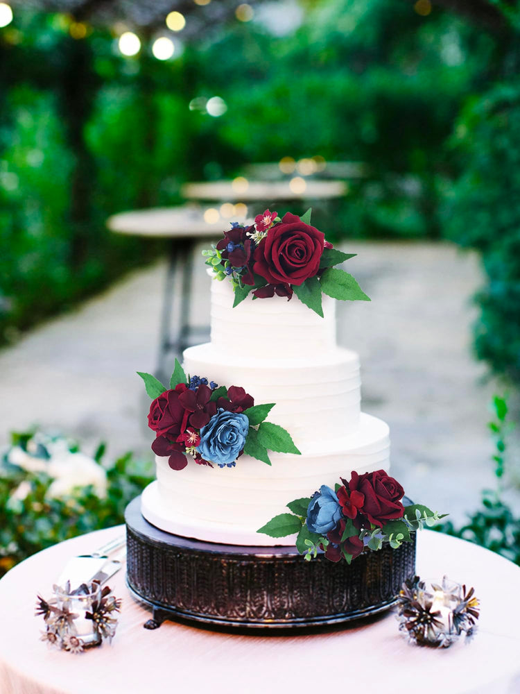 3Pcs Premade Cake Flowers (3 Count)