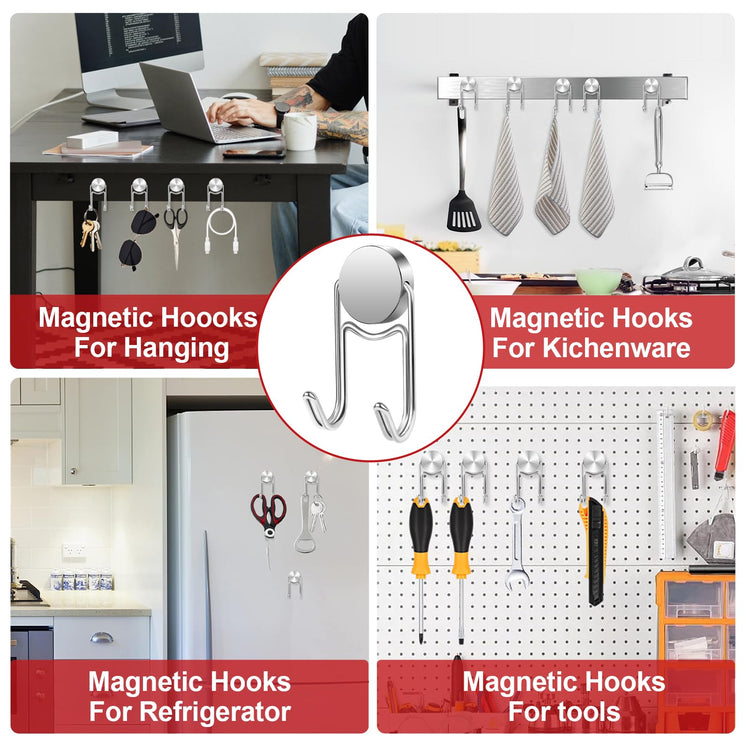 Magnetic Hooks for Cruise Cabins 50Lbs+ Heavy Duty Magnet Hook