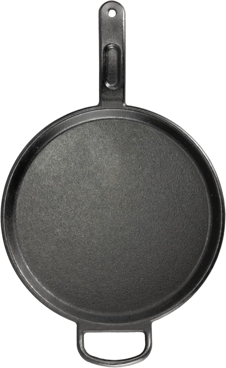 Lodge BOLD 12 Inch Seasoned Cast Iron Griddle, Design-Forward Cookware,Black - Nestoria