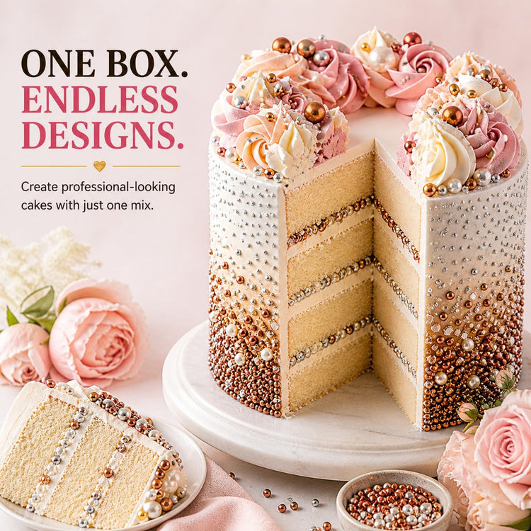 Sprinkles for Cake & Cupcake Decoration (5 Ounce)