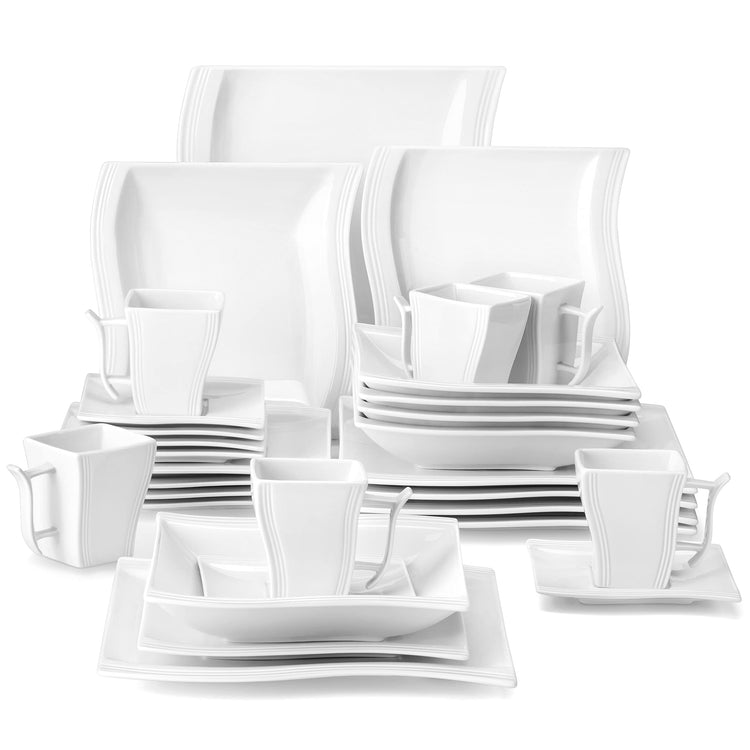 Ivory White Dinnerware Sets