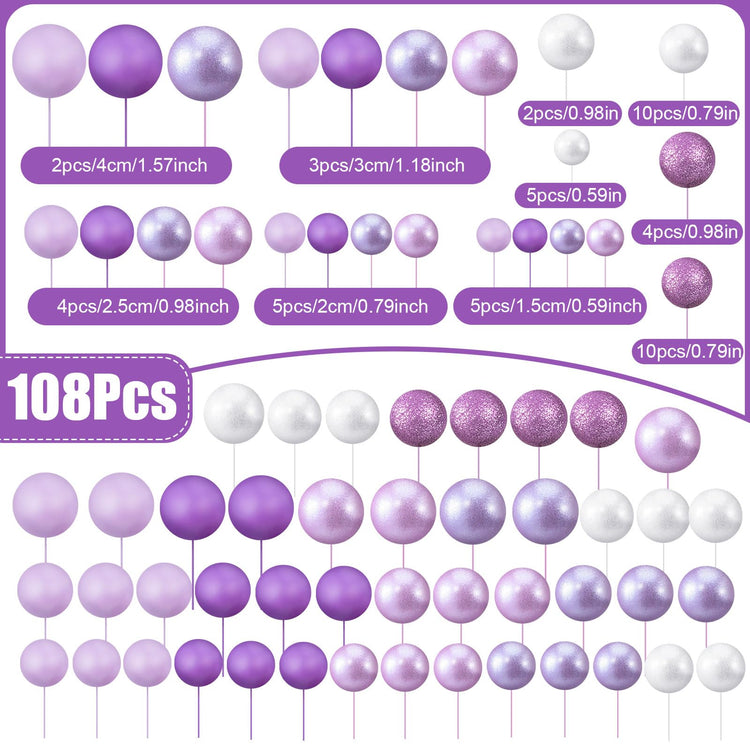 Balls Cake Topper (108 Count)