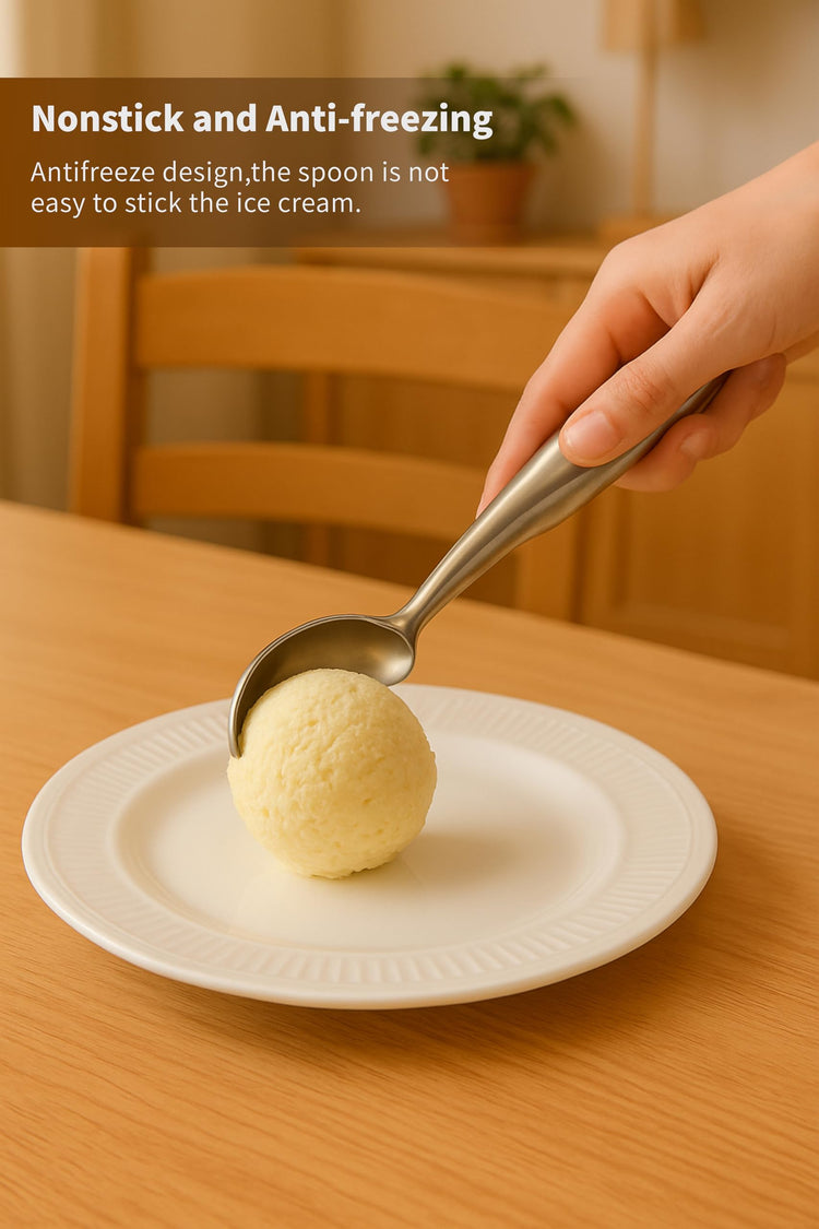 2Pcs Stainless Steel Ice Cream Scoop (2 Count)