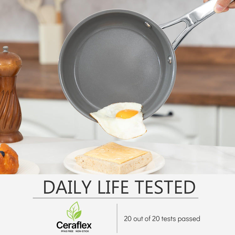 Yellow 10 Piece Ceramic Cookware Set