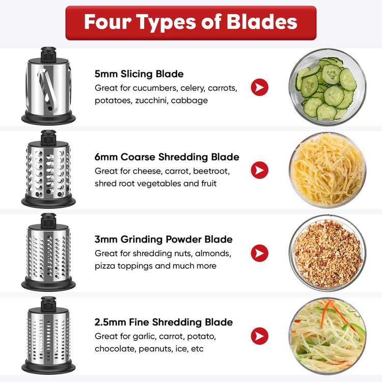 Stainless Steel Slicer Shredder Attachment for KitchenAid Mixer