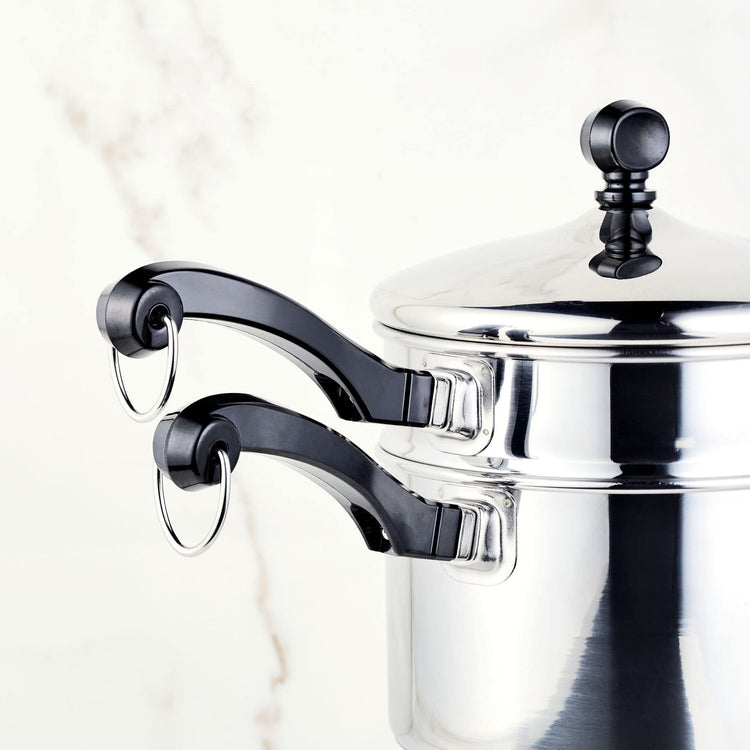 Classic Series Double Boiler and Saucepan with Lid