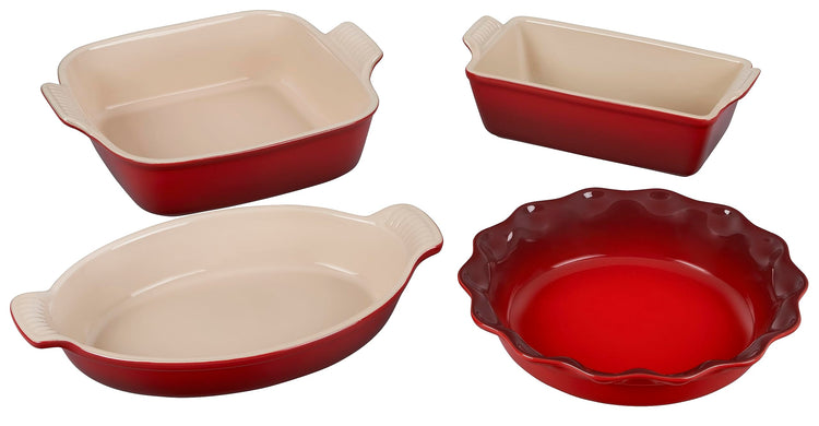 Stoneware 4 PC Heritage Bakeware Set