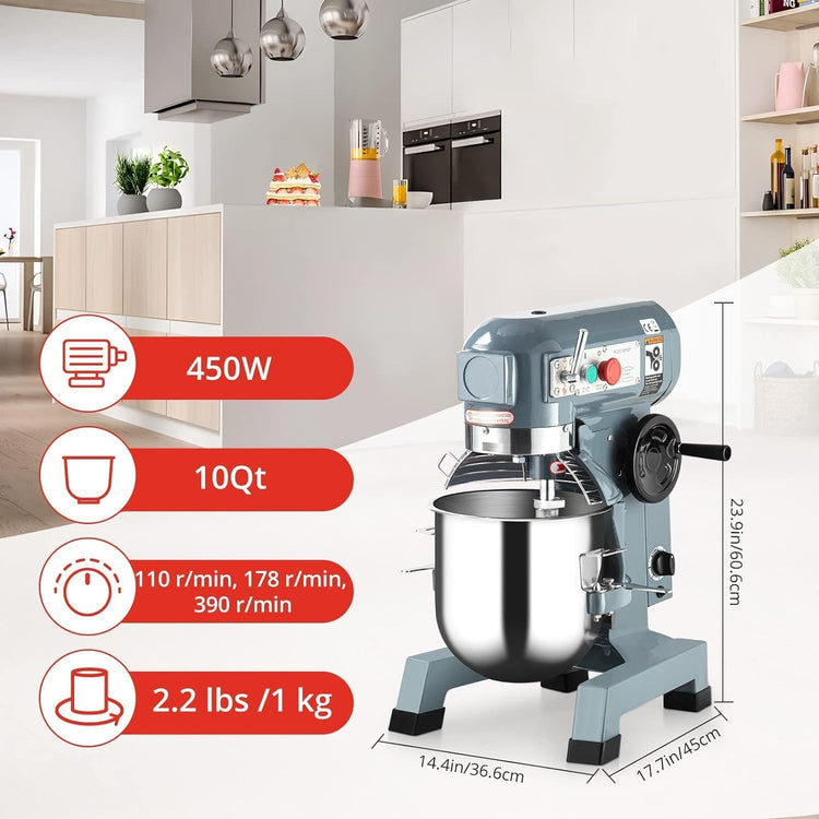 Commercial Food Mixer 10 QT