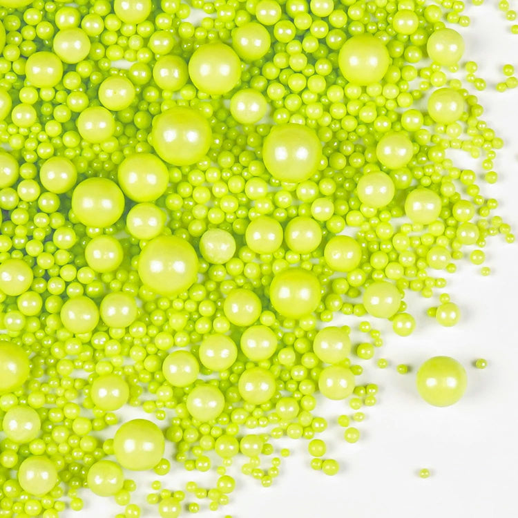 Green Pearl Sprinkles for Cake Decorating (5.29 Ounce)