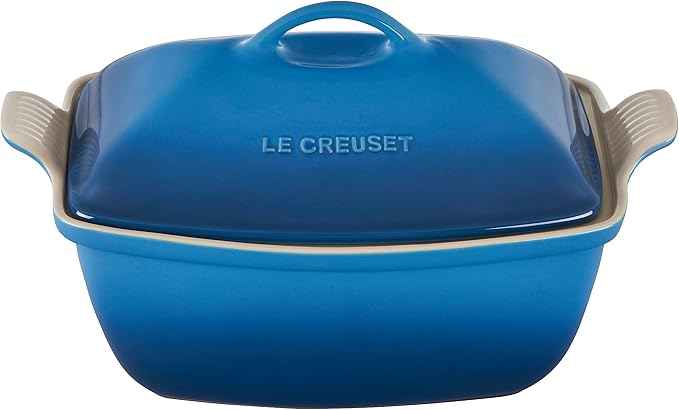 Le Creuset Heritage Stoneware Deep Baker with Lid, 4.5 qt., Marseille