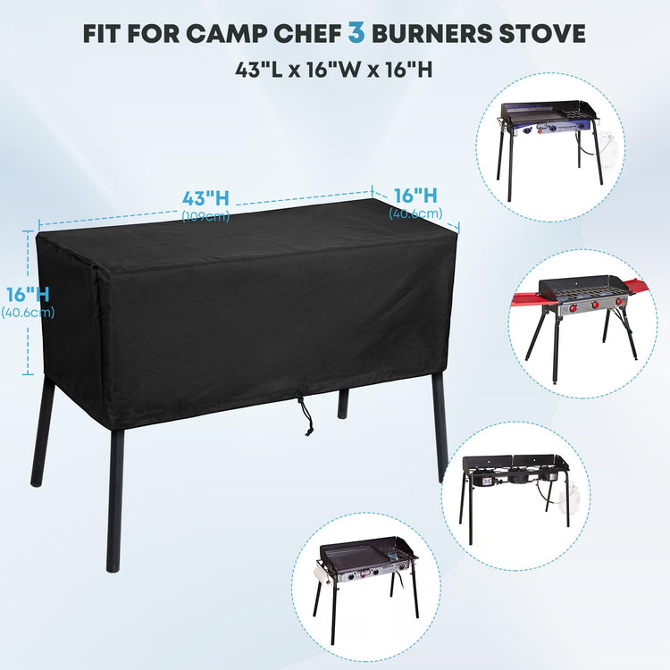 Patio Cover Fits Camp Chef 3 Burners Stove TB90LW TB90LWG DB90D